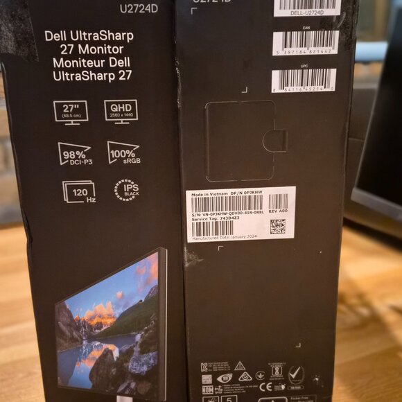 [NEW in BOX] Dell UltraSharp 27 Monitor - U2724D 68.47cm (27), W128815277 - Picture 3 of 16